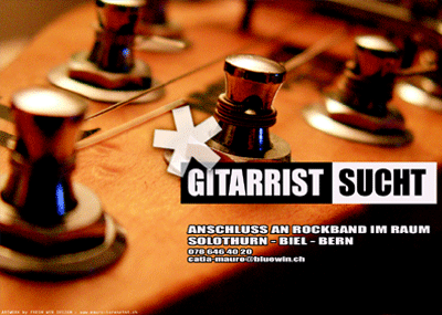 Flyer - "Gitarrist sucht..."