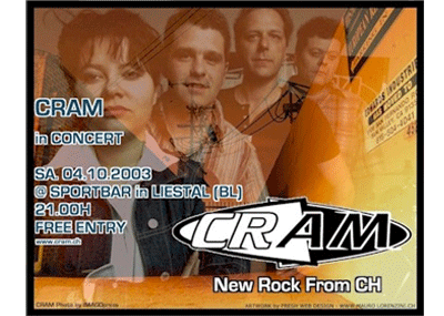 Konzertflyer "CRAM"